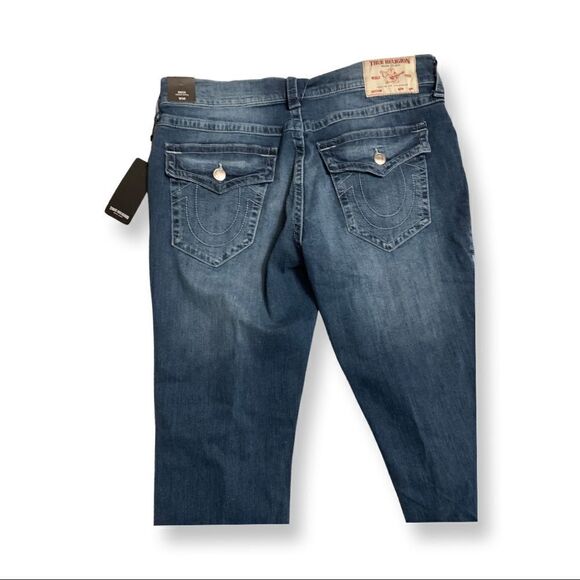 True Religion Rocco Relaxed Skinny Flap Denim Jeans - Picture 9 of 14
